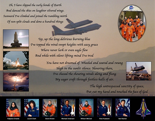 Space Shuttle Columbia Tribute (February 2003)